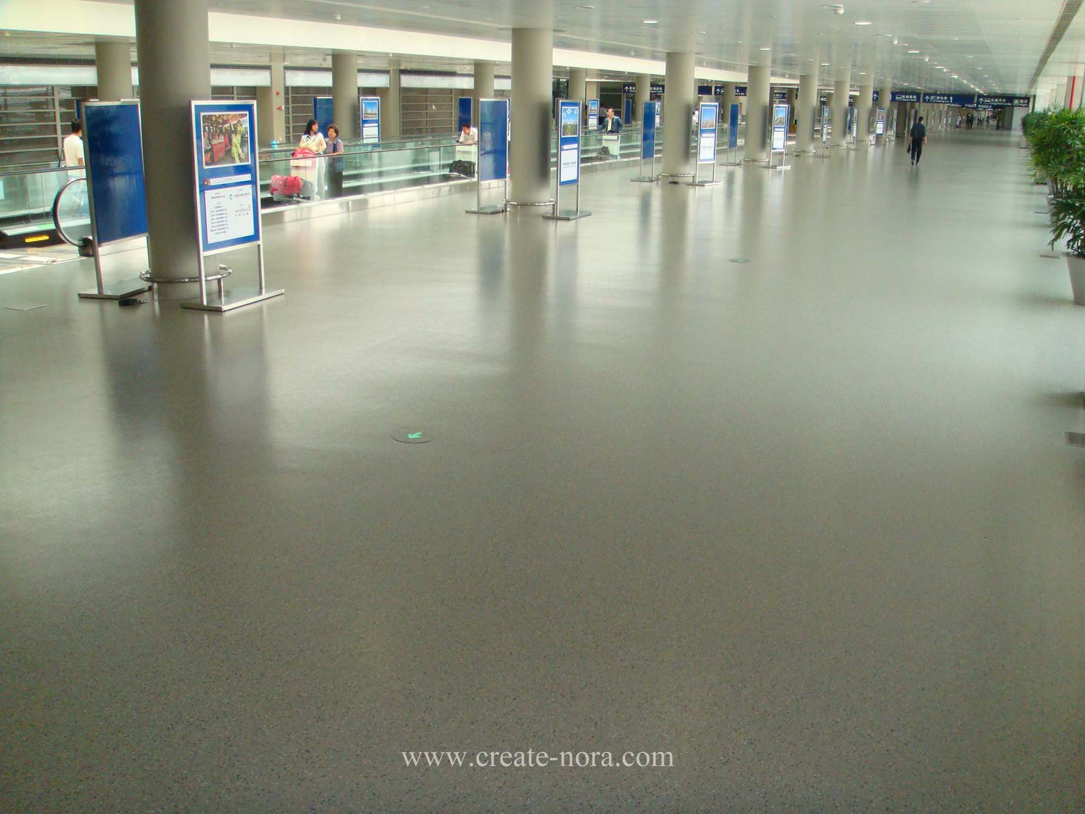 the photo of nora rubber flooring in Pudong International Airport Terminal 2 11